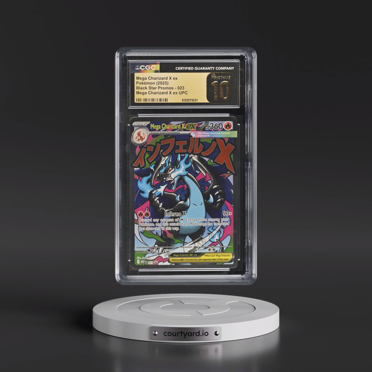 2025 Black Star Promos - Mega Evolution MEP EN #023 Mega Charizard X ex - Mega Charizard X ex Ultra Premium Collection (Holo) (CGC 10 PRISTINE)