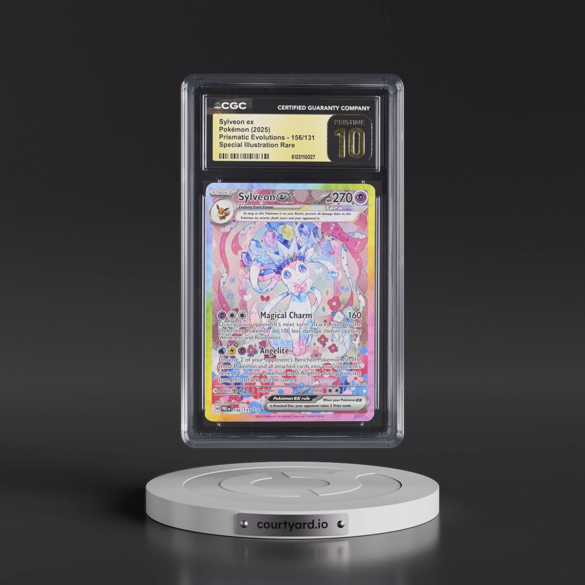 2024 Prismatic Evolutions - PRE EN #156/131 Sylveon ex - Special Illustration Rare (Holo) (CGC 10 PRISTINE)
