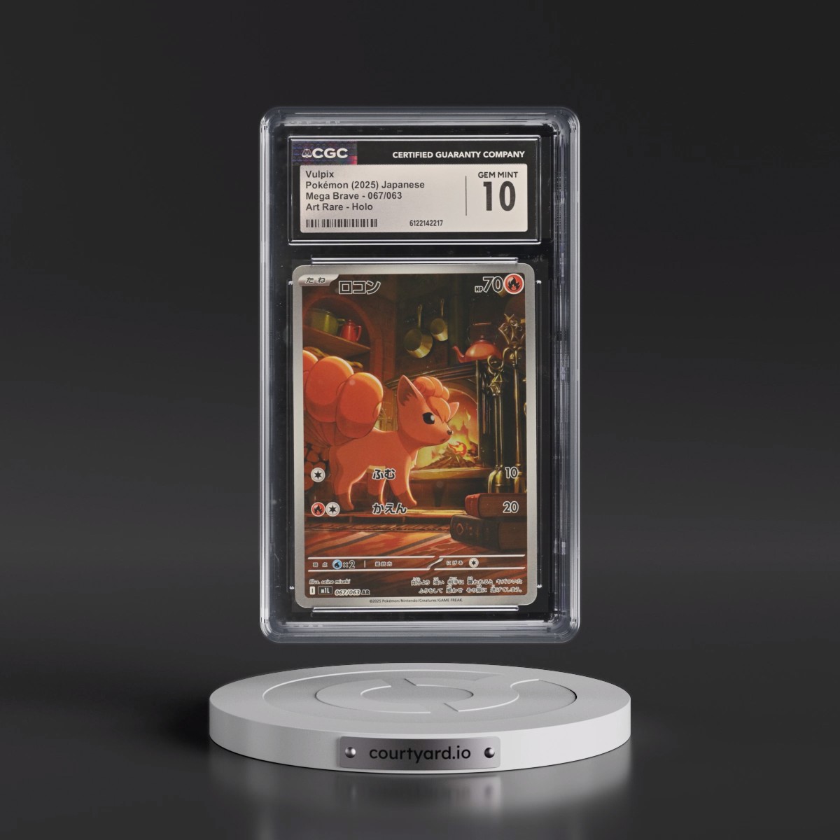2025 Mega Brave - M1L #067/063 Vulpix - Art Rare Holo (CGC 10 GEM MINT)