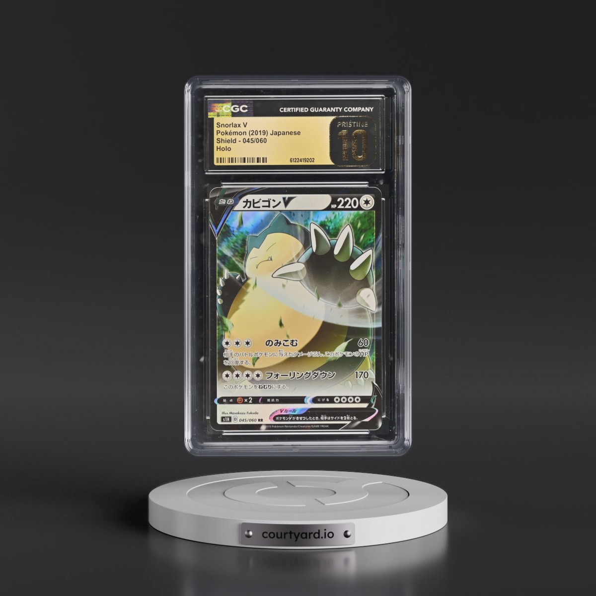 2019 Shield #045/060 Snorlax V - Holo (CGC 10 PRISTINE)