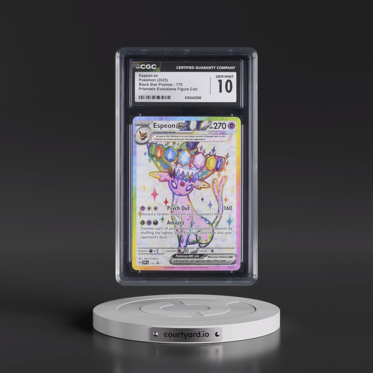 2023 Black Star Promos - Scarlet & Violet SVP EN #175 Espeon ex - Prismatic Evolutions Premium Figure Collection (Holo) (CGC 10 GEM MINT)