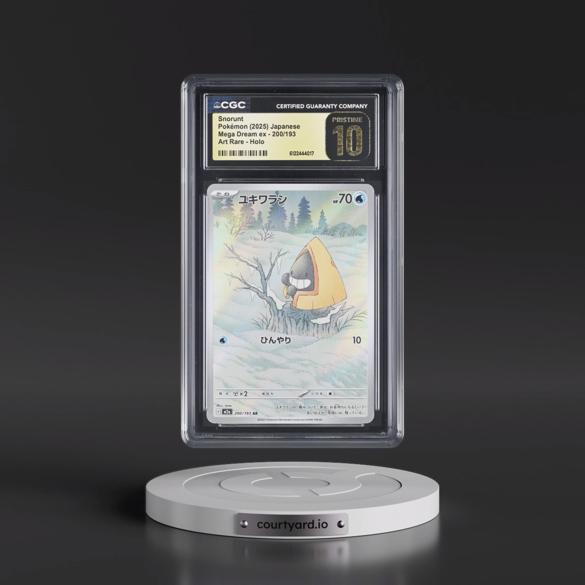 2025 Mega Dream ex - M2a #200/193 Snorunt - Art Rare Holo (CGC 10 PRISTINE)