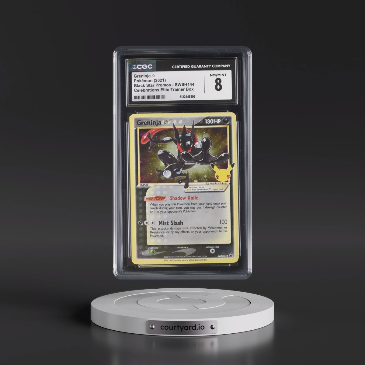2017 Black Star Promos - Sword & Shield #SWSH144 Greninja â - Celebrations Elite Trainer Box (Cosmos Holo) (CGC 8 NM-MT)