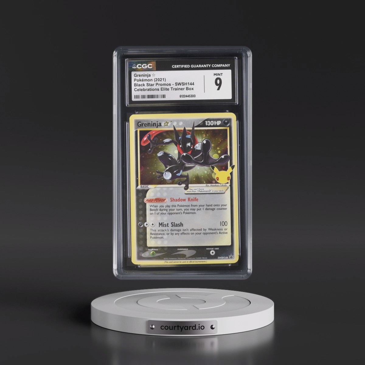 2017 Black Star Promos - Sword & Shield Greninja â - Celebrations Elite Trainer Box (Cosmos Holo) #SWSH144 CGC 9