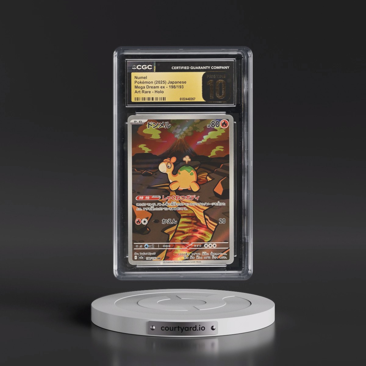 2025 Mega Dream ex - M2a #198/193 Numel - Art Rare Holo (CGC 10 PRISTINE)