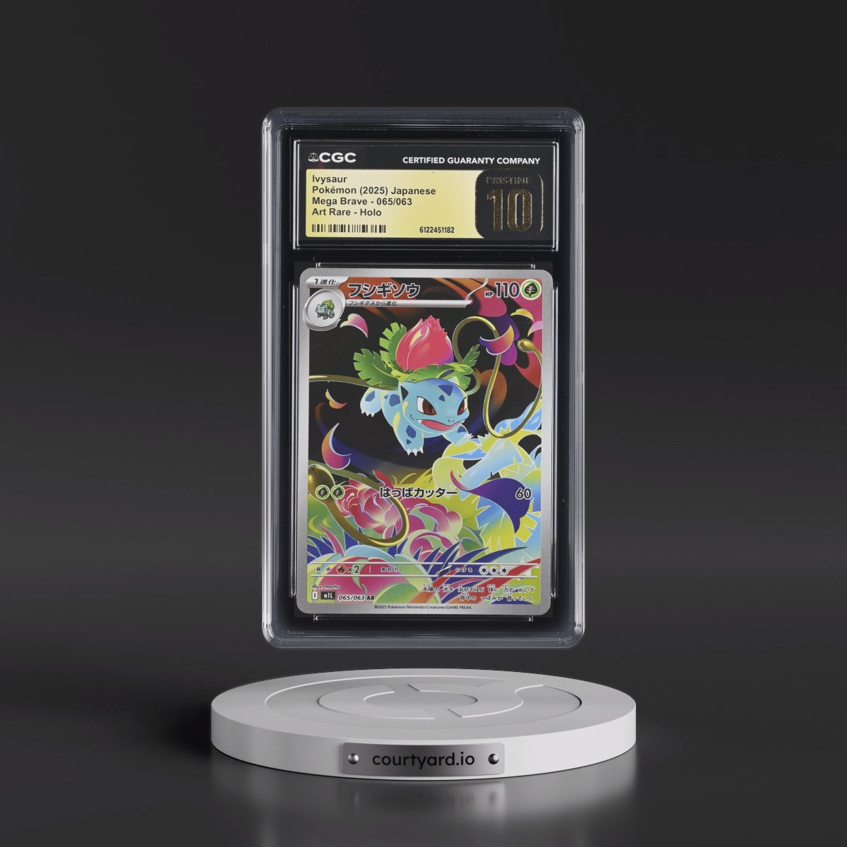 2025 Mega Brave - M1L #065/063 Ivysaur - Art Rare Holo (CGC 10 PRISTINE)