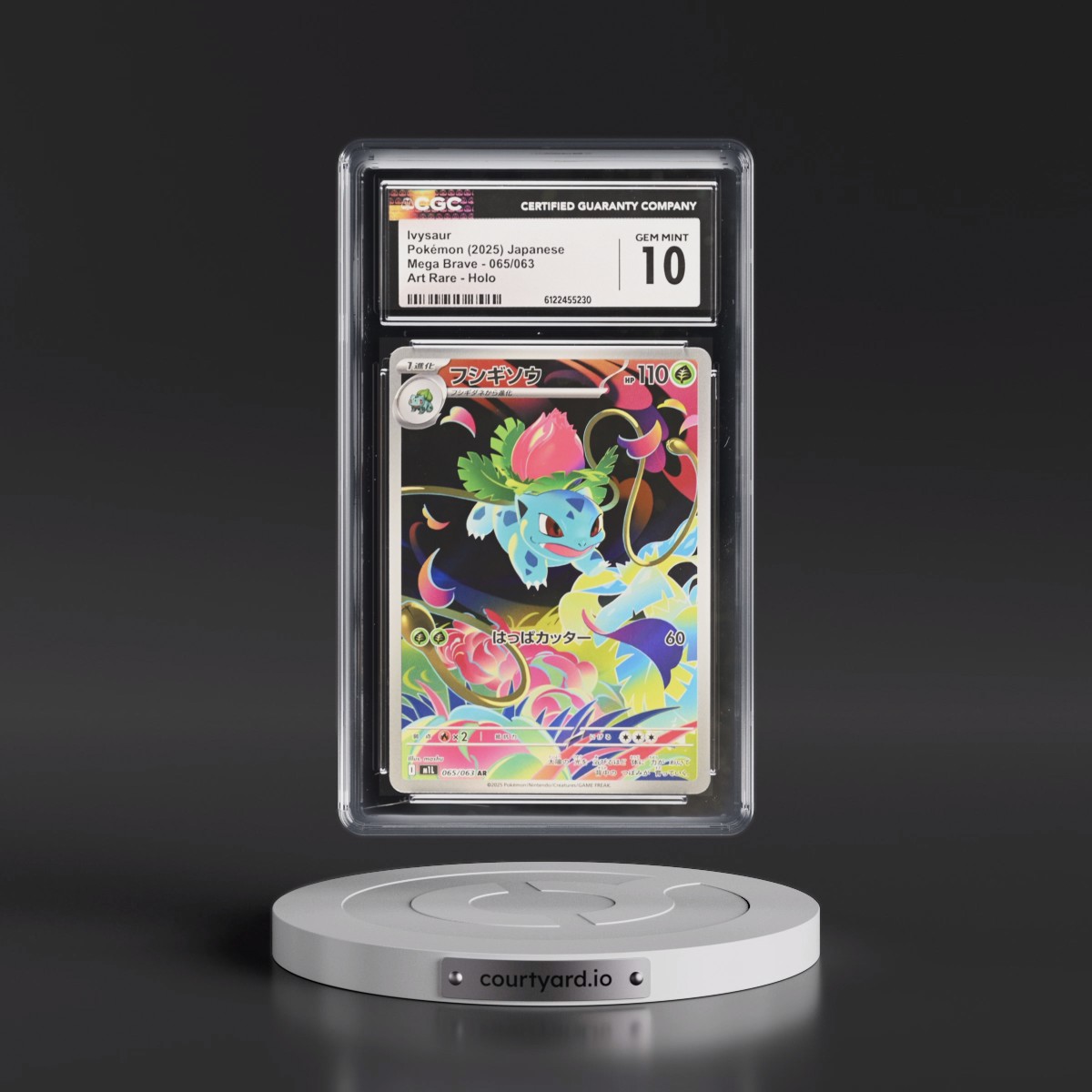 2025 Mega Brave - M1L #065/063 Ivysaur - Art Rare Holo (CGC 10 GEM MINT)