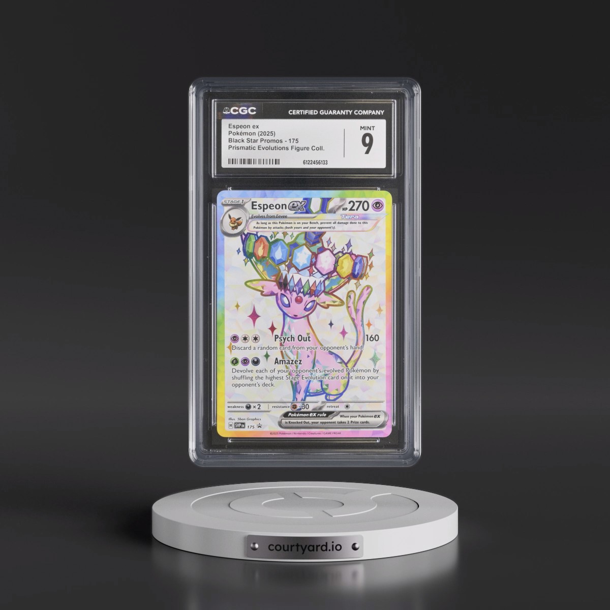 2023 Black Star Promos - Scarlet & Violet SVP EN #175 Espeon ex - Prismatic Evolutions Premium Figure Collection (Holo) (CGC 9 MINT)