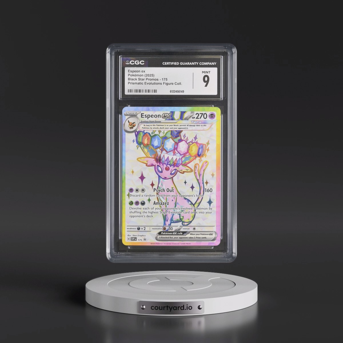 2023 Black Star Promos - Scarlet & Violet SVP EN #175 Espeon ex - Prismatic Evolutions Premium Figure Collection (Holo) (CGC 9 MINT)