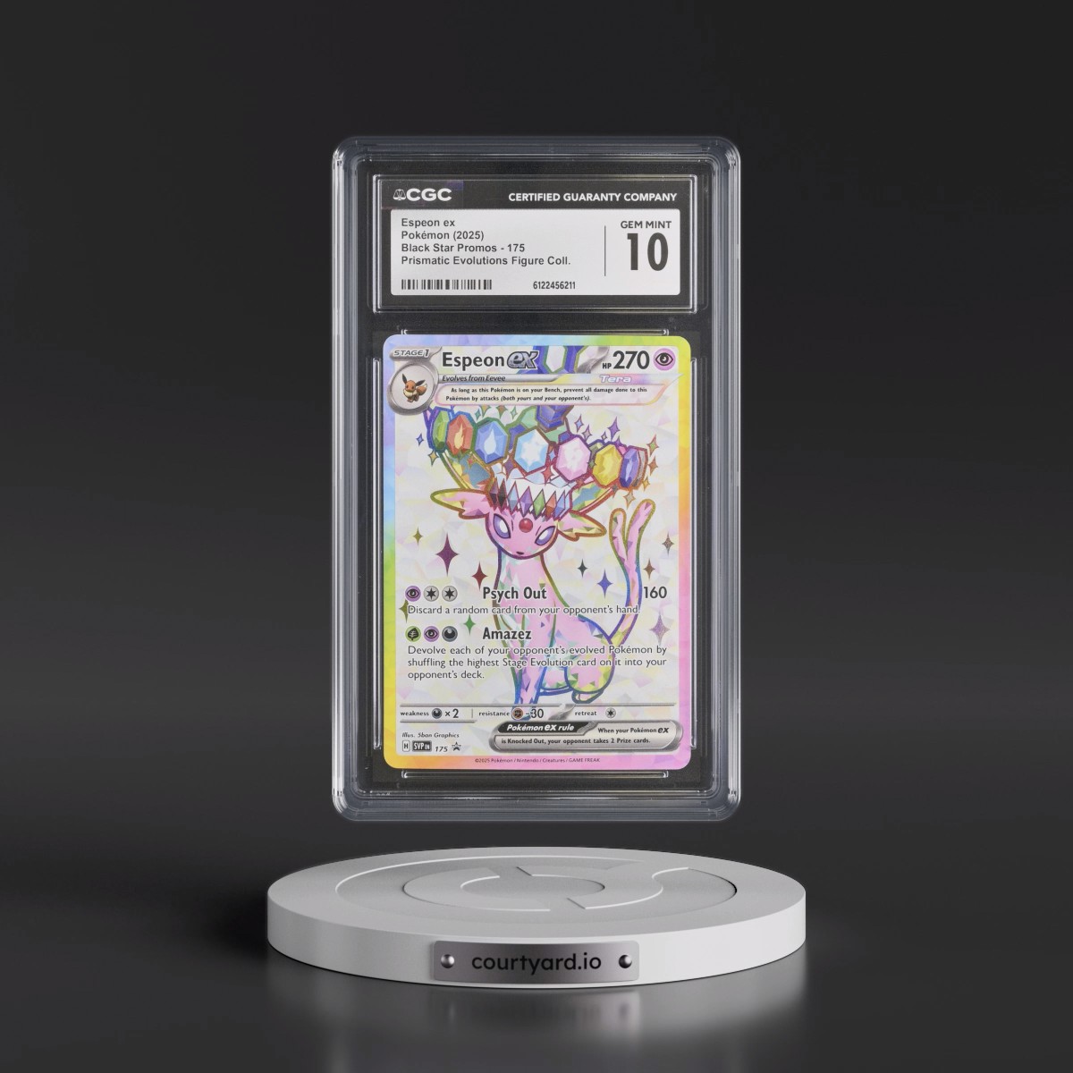 2023 Black Star Promos - Scarlet & Violet SVP EN #175 Espeon ex - Prismatic Evolutions Premium Figure Collection (Holo) (CGC 10 GEM MINT)