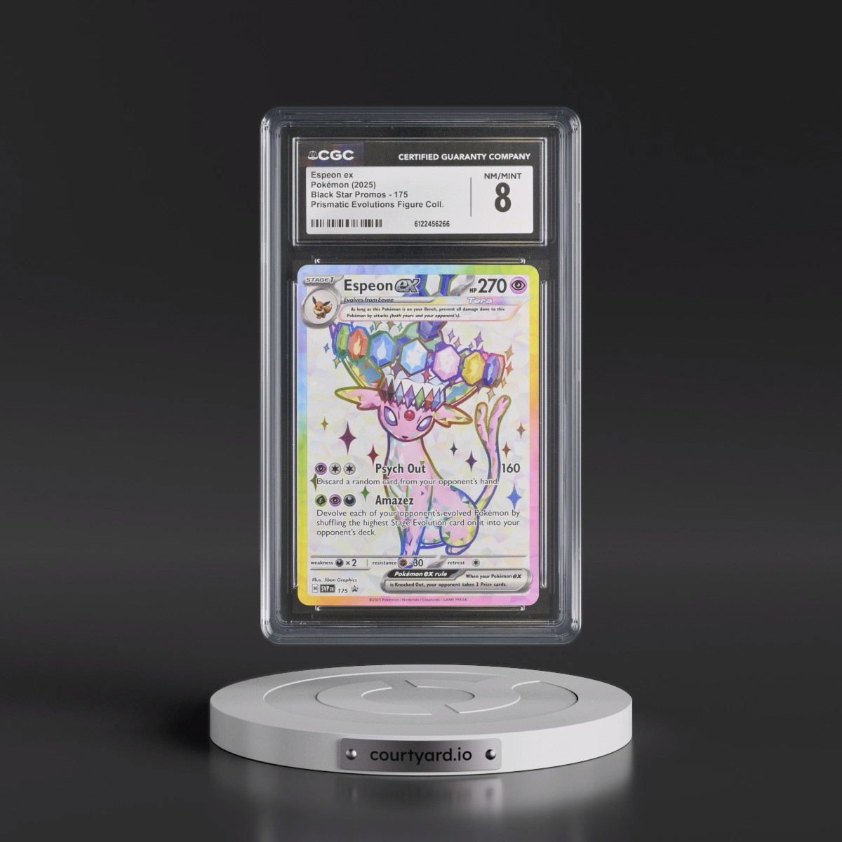2023 Black Star Promos - Scarlet & Violet SVP EN #175 Espeon ex - Prismatic Evolutions Premium Figure Collection (Holo) (CGC 8 NM-MT)