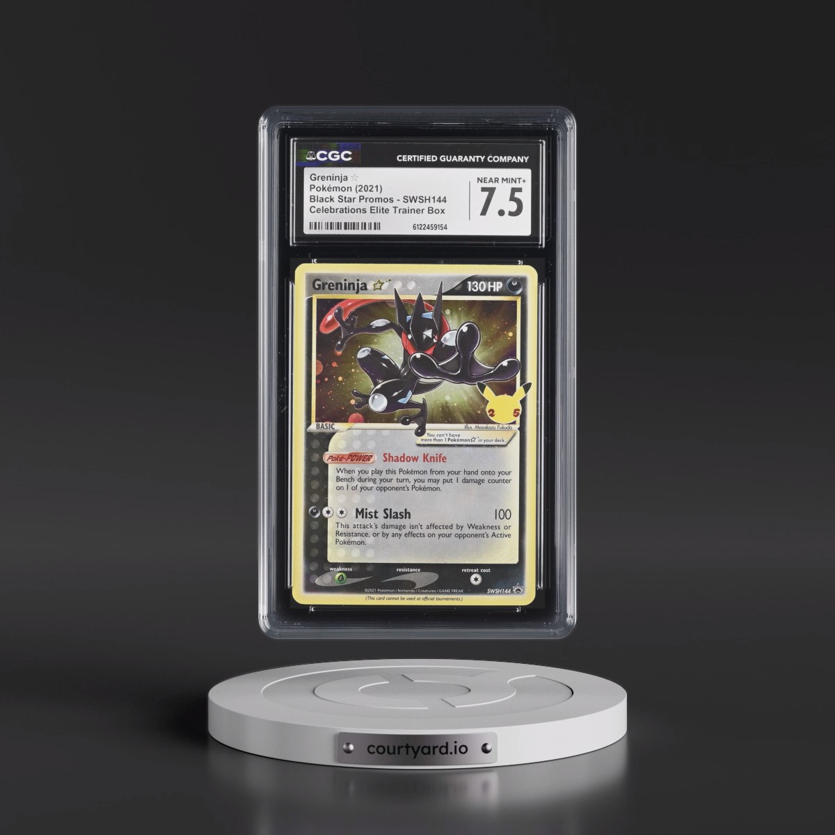 2017 Black Star Promos - Sword & Shield #SWSH144 Greninja â - Celebrations Elite Trainer Box (Cosmos Holo) (CGC 7.5 NM+)