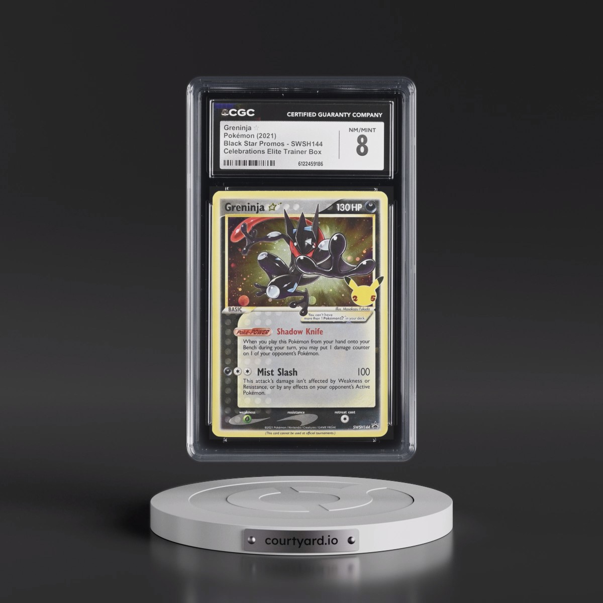 2017 Black Star Promos - Sword & Shield #SWSH144 Greninja â - Celebrations Elite Trainer Box (Cosmos Holo) (CGC 8 NM-MT)