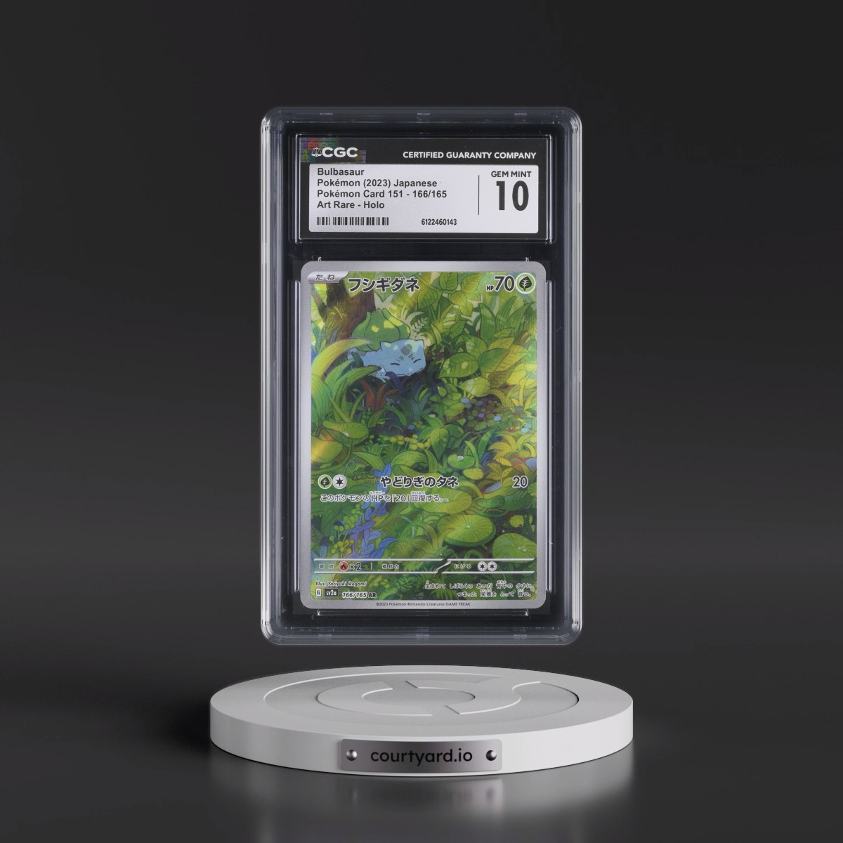 2023 Pokémon Card 151 #166/165 Bulbasaur - Art Rare Holo (CGC 10 GEM MINT)