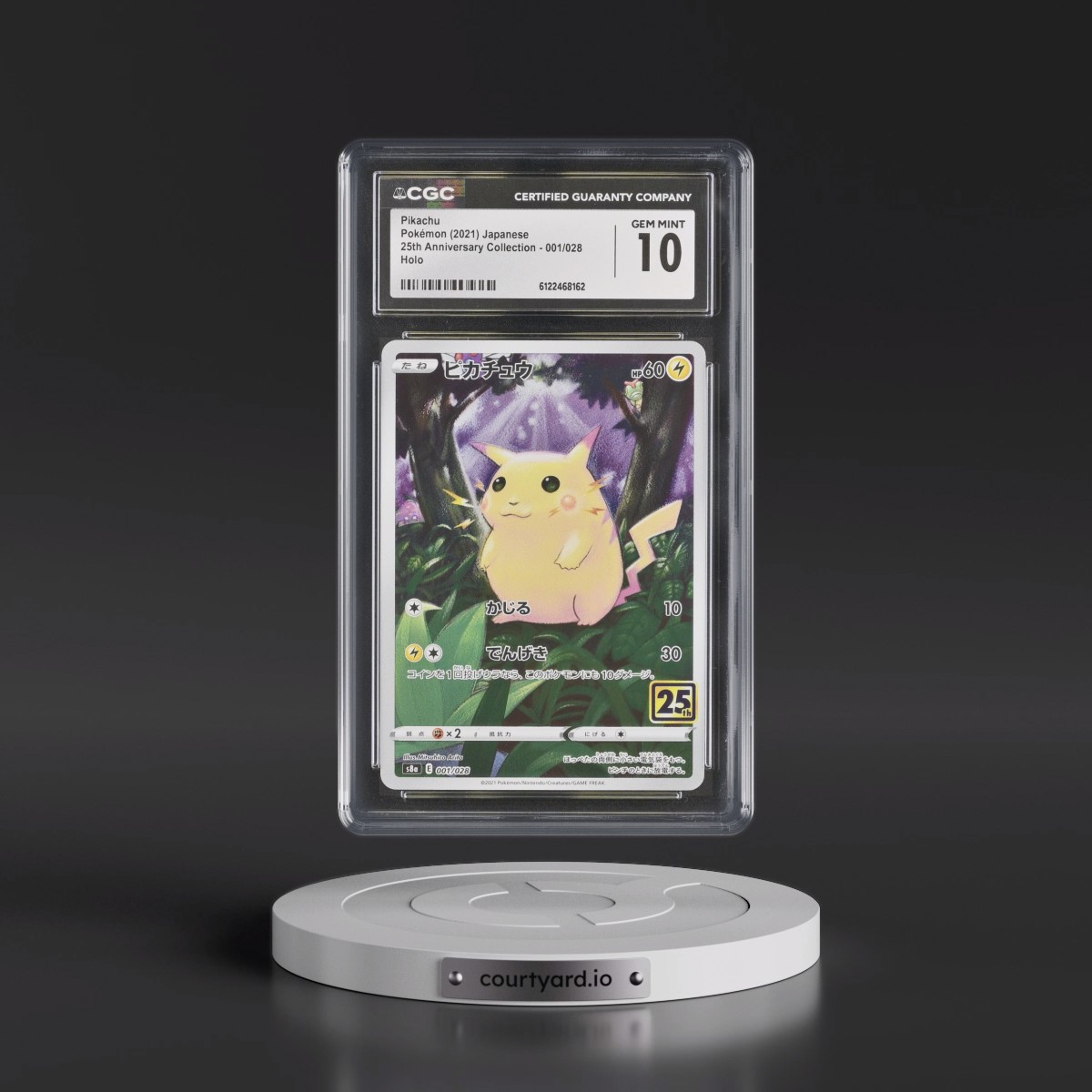 2021 25th Anniversary Collection #001/028 Pikachu - Holo (CGC 10 GEM MINT)