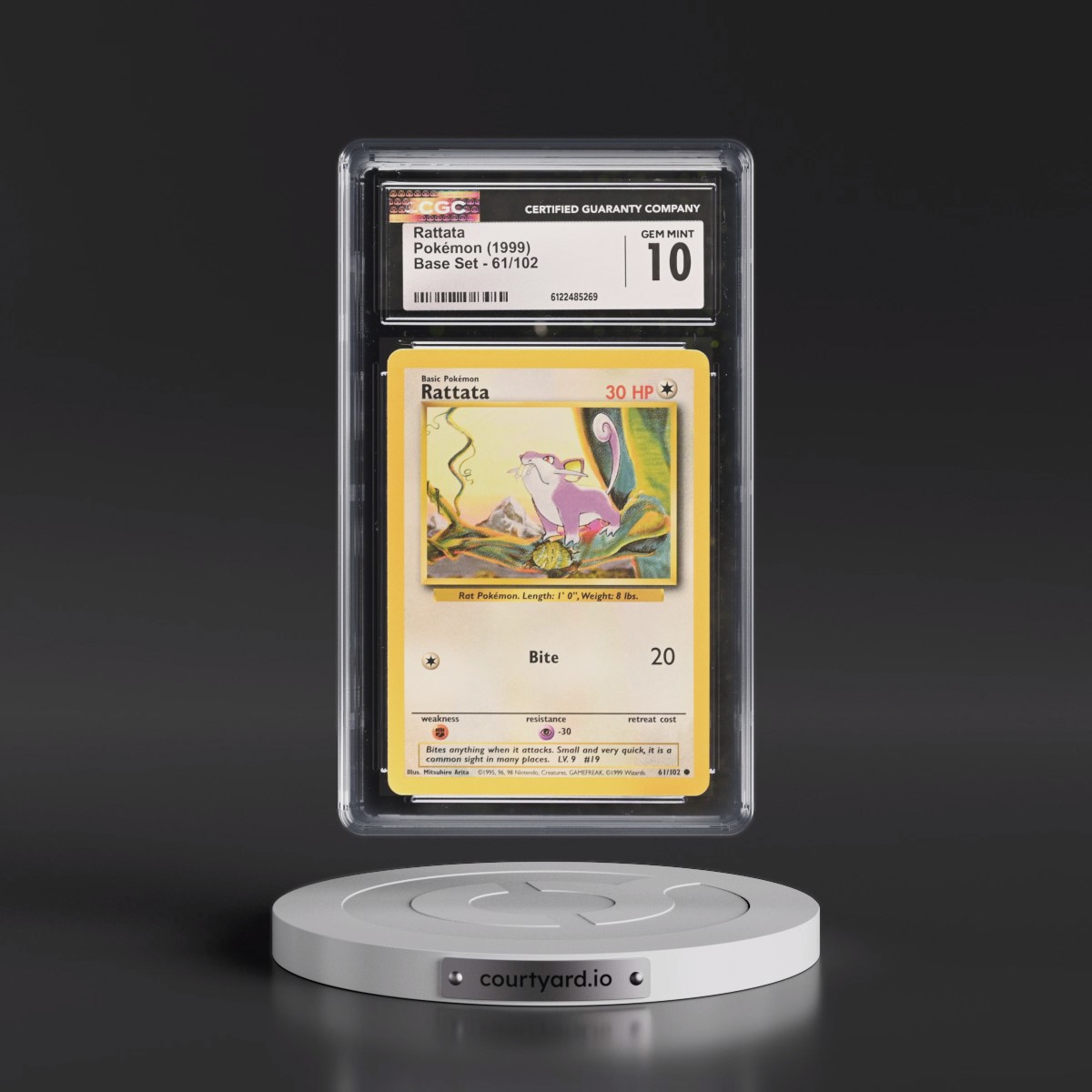 1999 Base Set #61/102 Rattata (CGC 10 GEM MINT)
