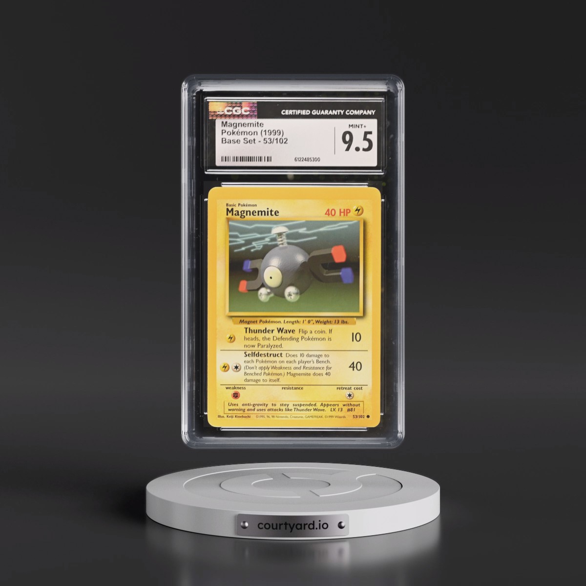 1999 magnemite pokemon card 1999 Pokemon Game 53 Magnemite 1st Edition PSA 9 Graded Card