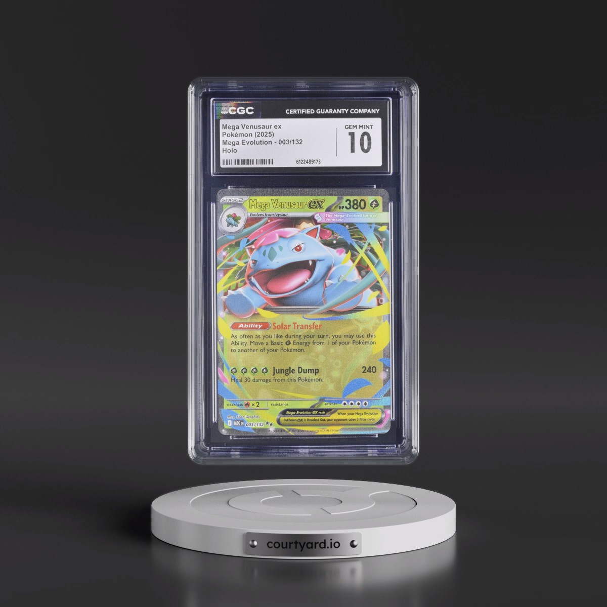2025 Mega Evolution - MEG EN #003/132 Mega Venusaur ex - Holo (CGC 10 GEM MINT)