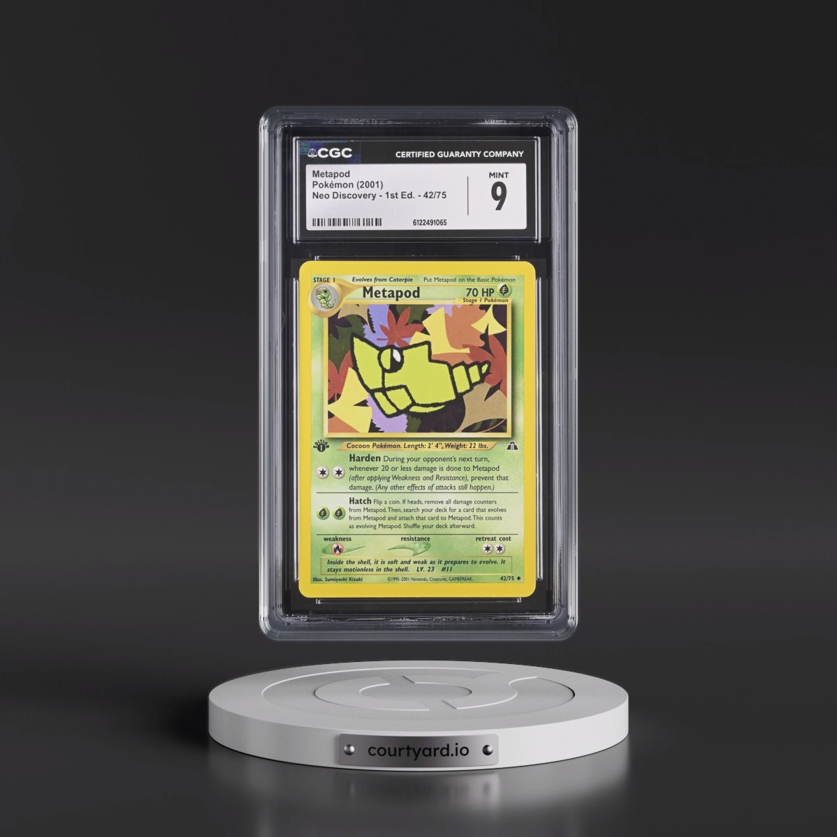 2001 Neo Discovery Metapod - 1st Edition #42/75 CGC 9