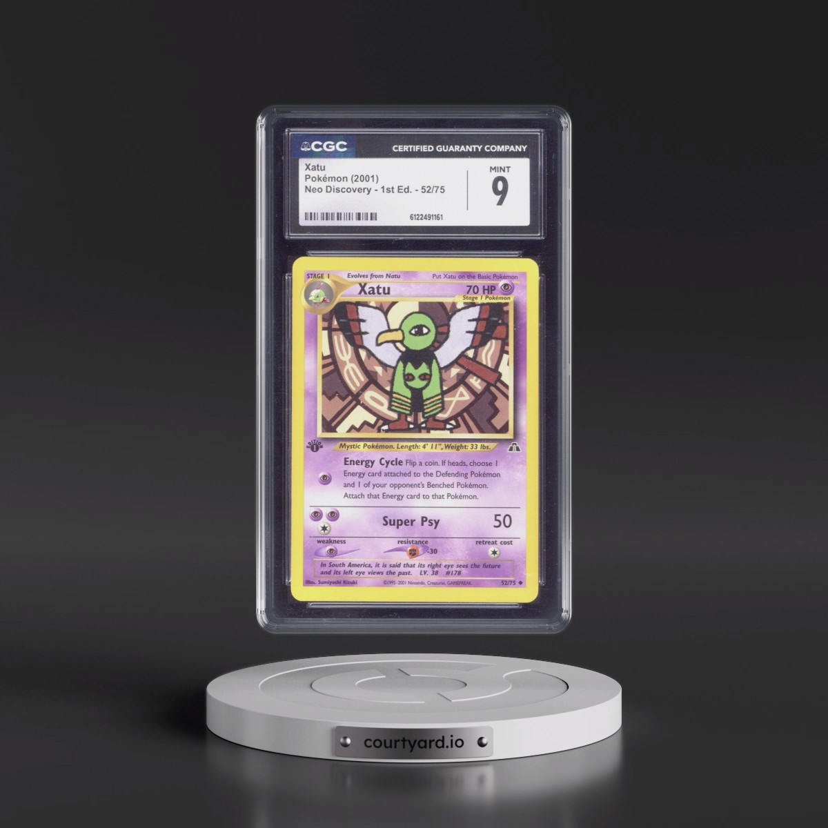 2001 Neo Discovery #52/75 Xatu - 1st Edition 1st Edition (CGC 9 MINT)