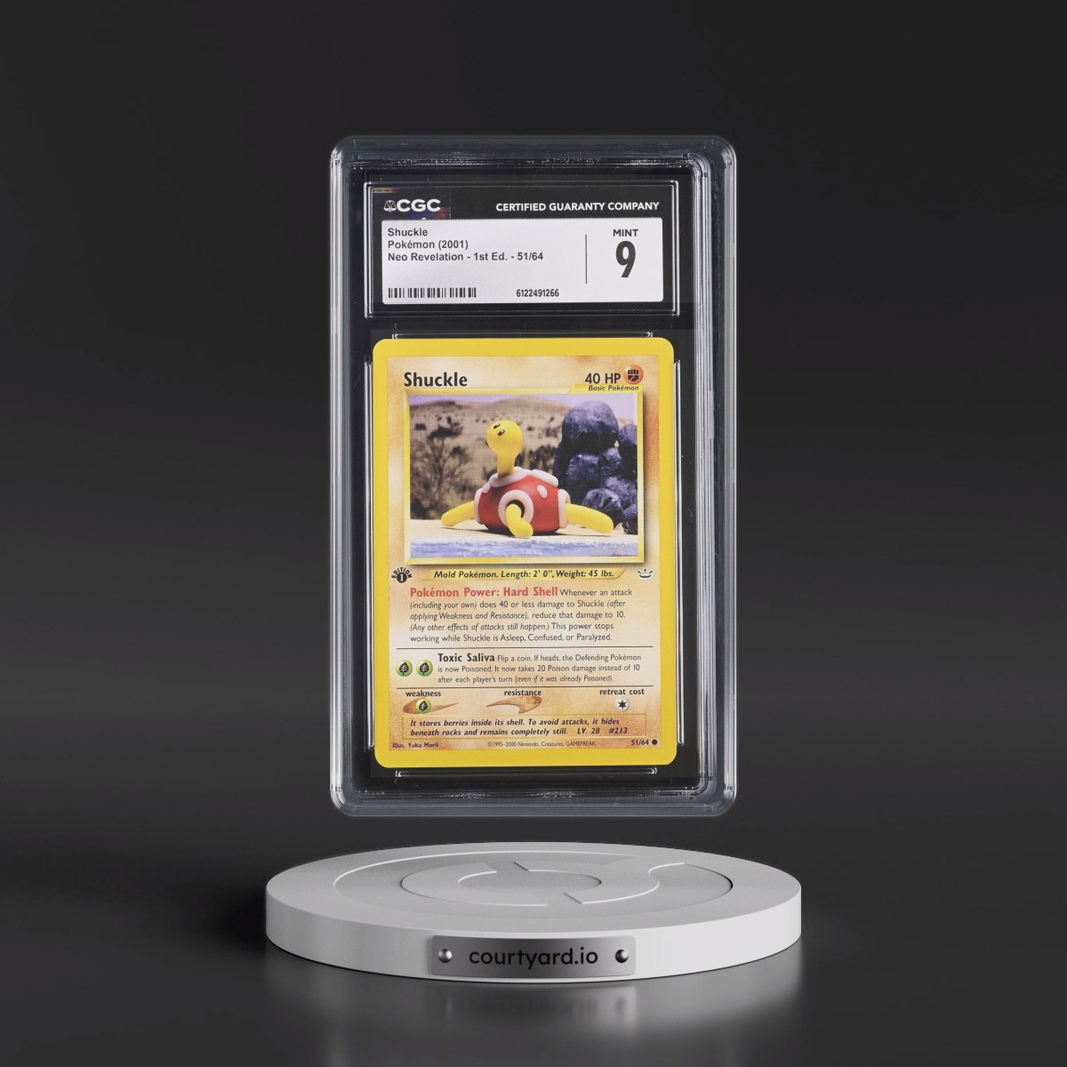 2001 Neo Revelation #51/64 Shuckle - 1st Edition (CGC 9 MINT)