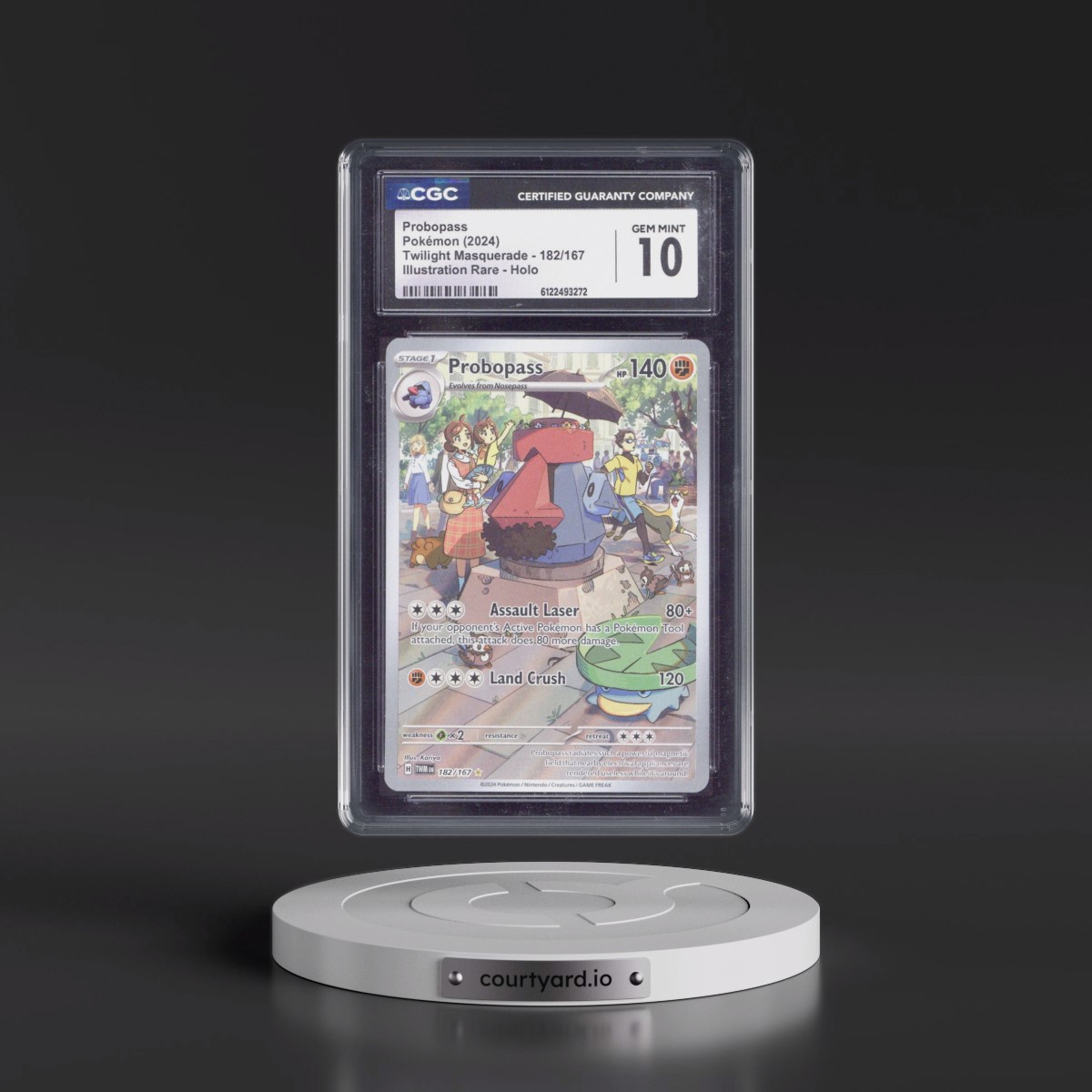 2024 Twilight Masquerade - TWM EN #182/167 Probopass - Illustration Rare Holo (CGC 10 GEM MINT)