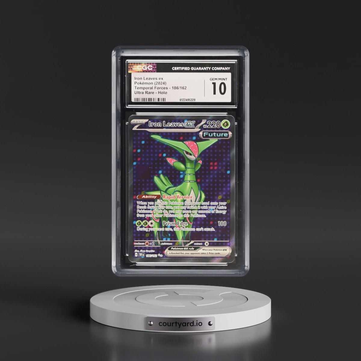 2023 Temporal Forces - TEF EN #186/162 Iron Leaves ex - Ultra Rare Holo (CGC 10 GEM MINT)