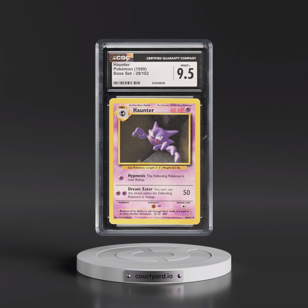 1999 Base Set #29/102 Haunter (CGC 9.5 MINT+)