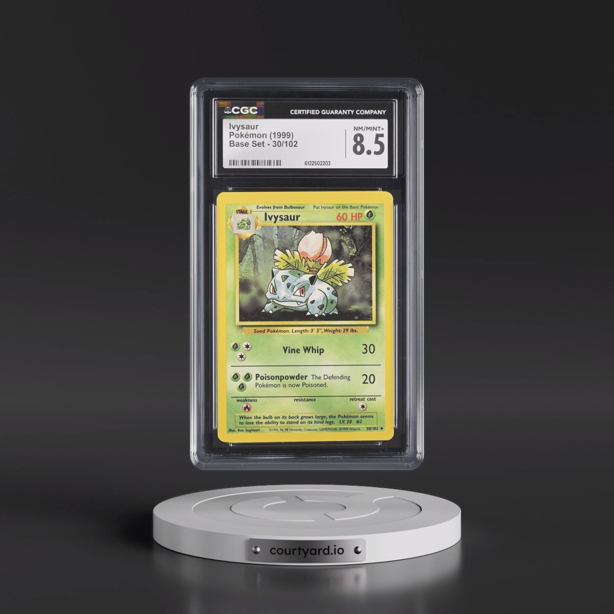 1999 Base Set #30/102 Ivysaur (CGC 8.5 NM-MT+)