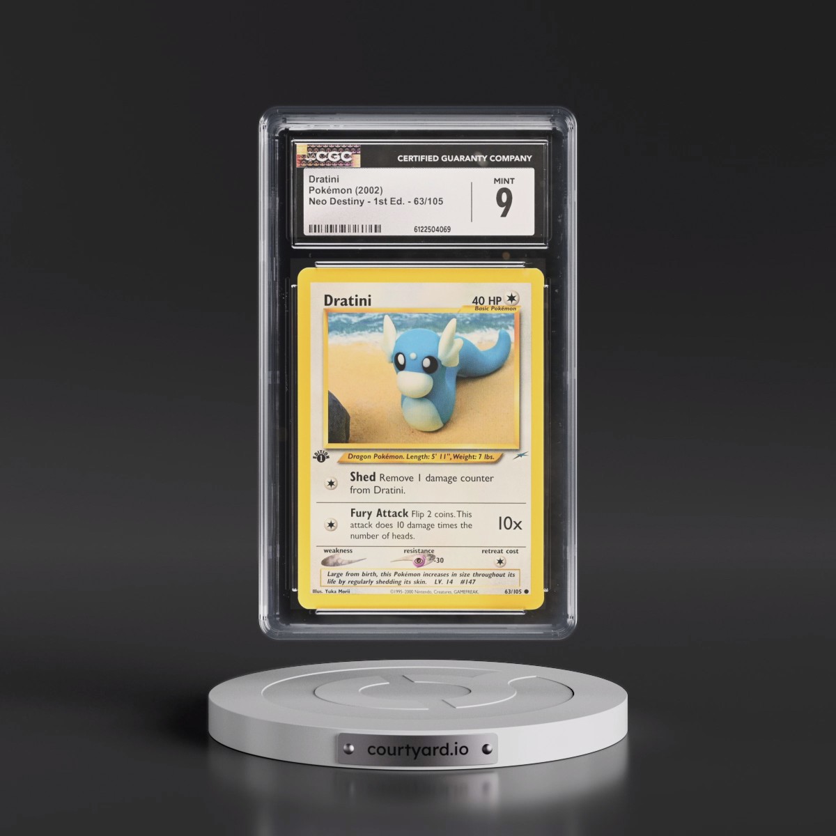 2002 Neo Destiny #63/105 Dratini - 1st Edition 1st Edition (CGC 9 MINT)