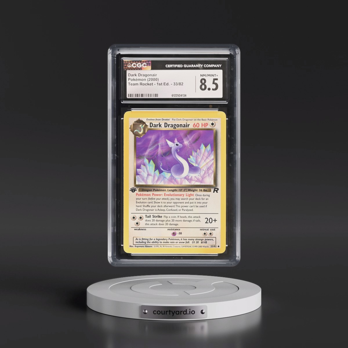 2000 Team Rocket #33/82 Dark Dragonair - 1st Edition 1st Edition (CGC 8.5 NM-MT+)