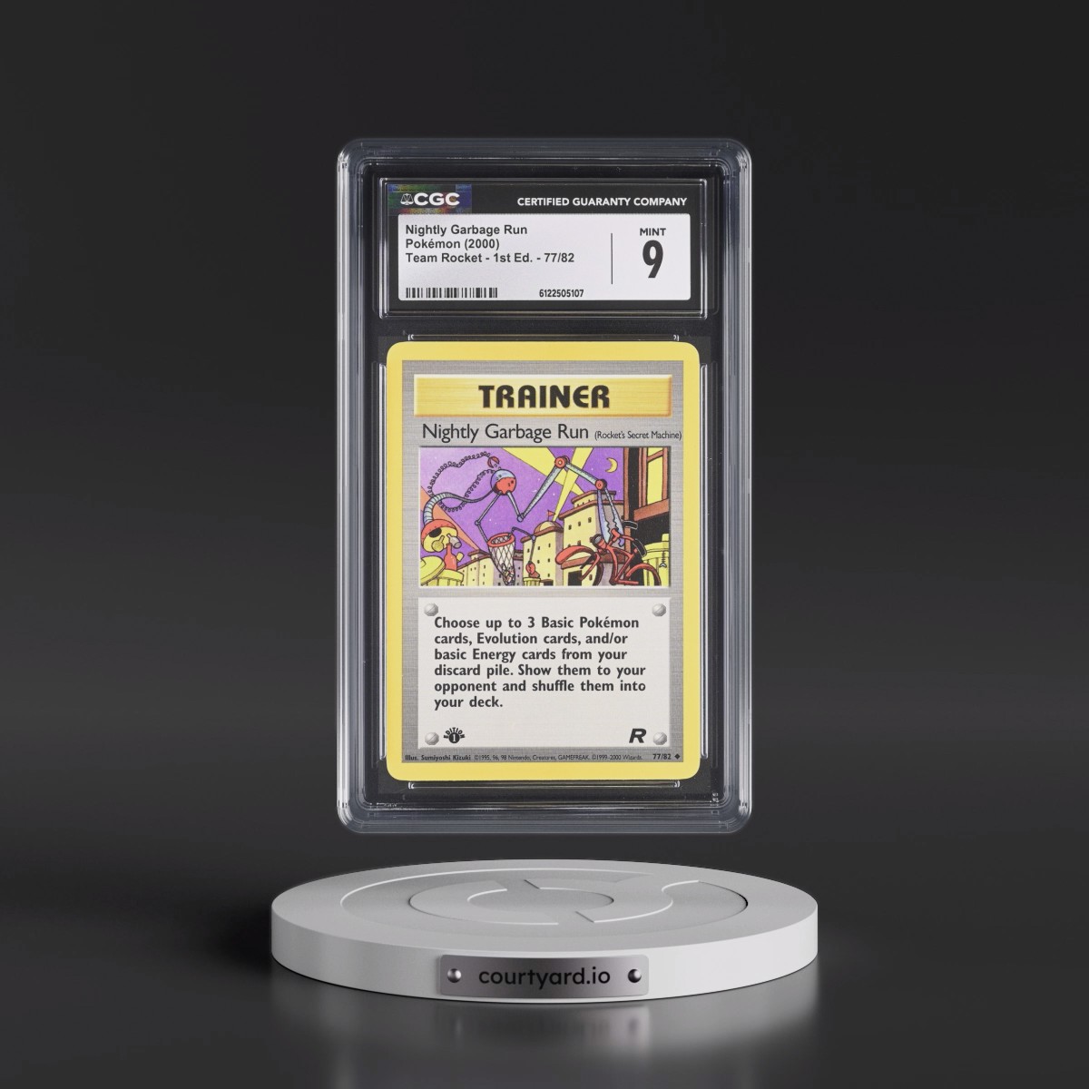 2000 Team Rocket #77/82 Nightly Garbage Run - 1st Edition 1st Edition (CGC 9 MINT)