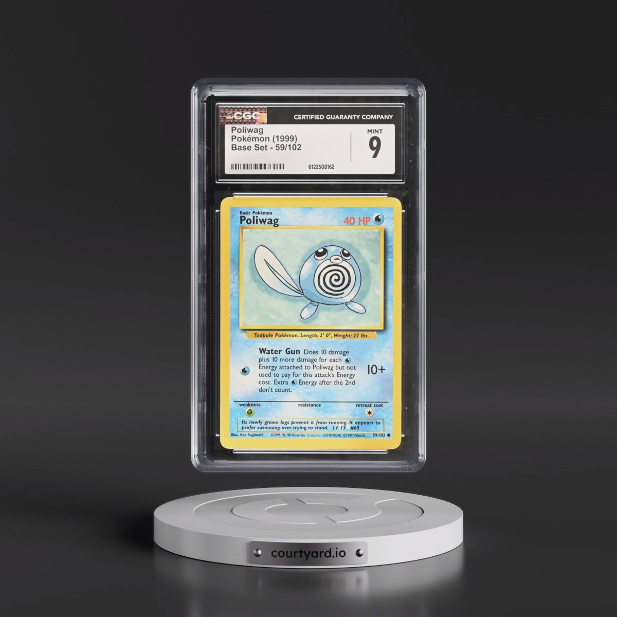 1999 Base Set #59/102 Poliwag (CGC 9 MINT)