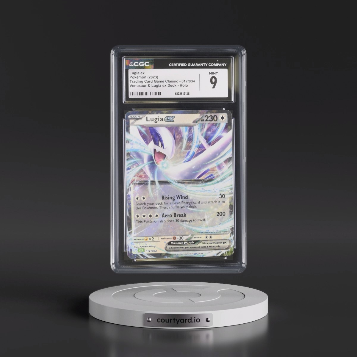 2023 Trading Card Game Classic - CLV, CLC, CLB #017/034 Lugia ex - Venusaur & Lugia ex Deck - CLV Holo (CGC 9 MINT)