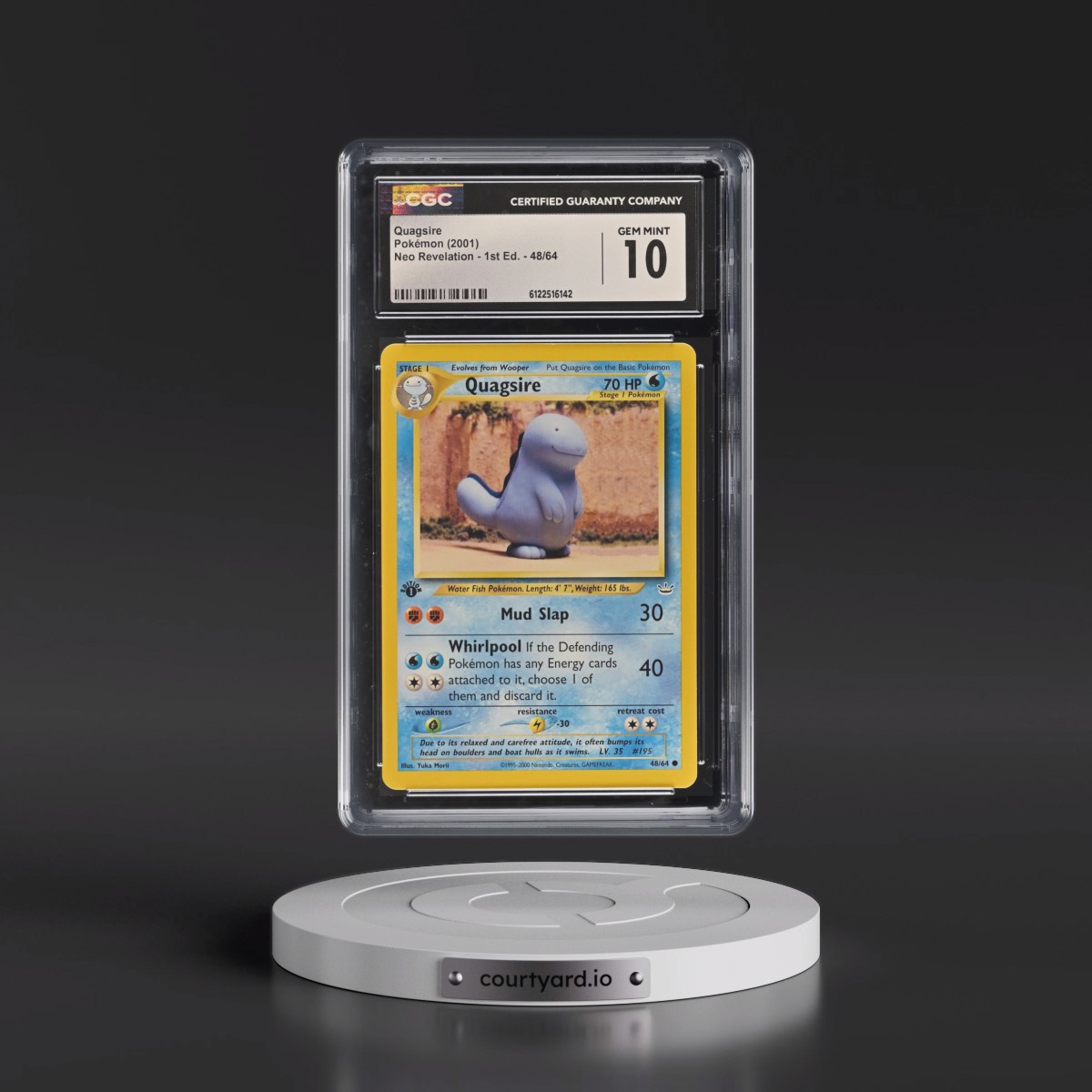 2001 Neo Revelation #48/64 Quagsire - 1st Edition (CGC 10 GEM MINT)