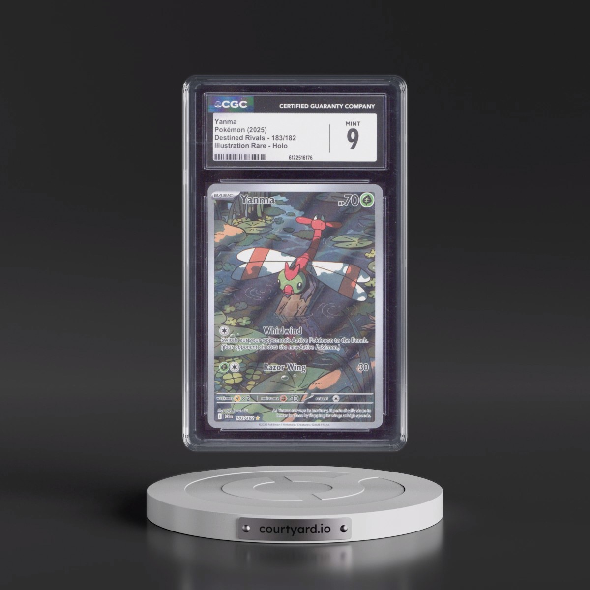2025 Destined Rivals - DRI EN #183/182 Yanma - Illustration Rare Holo (CGC 9 MINT)