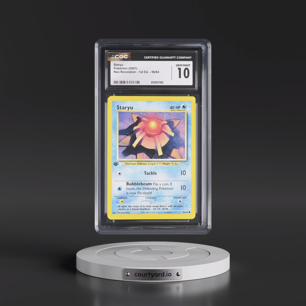 2001 Neo Revelation #56/64 Staryu - 1st Edition (CGC 10 GEM MINT)