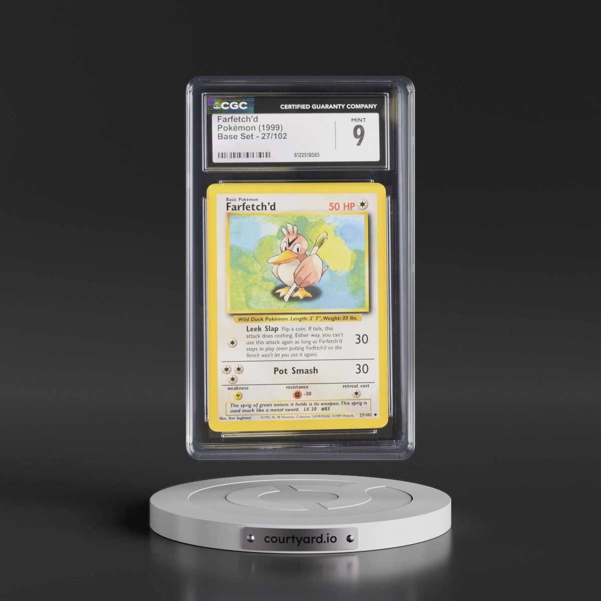 1999 Base Set #27/102 Farfetch'd (CGC 9 MINT)