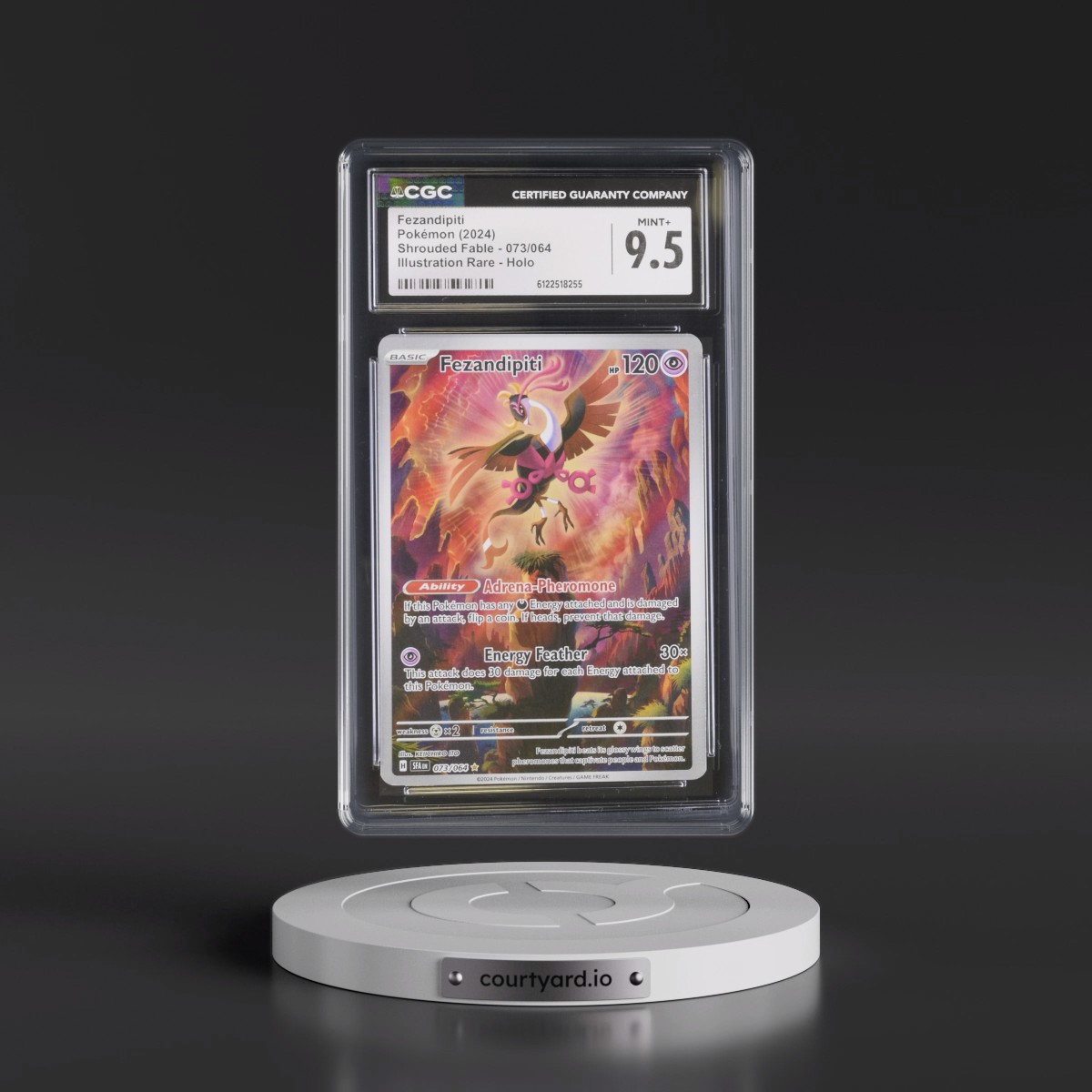 2023 Shrouded Fable - SFA EN #073/064 Fezandipiti - Illustration Rare Holo (CGC 9.5 MINT+)