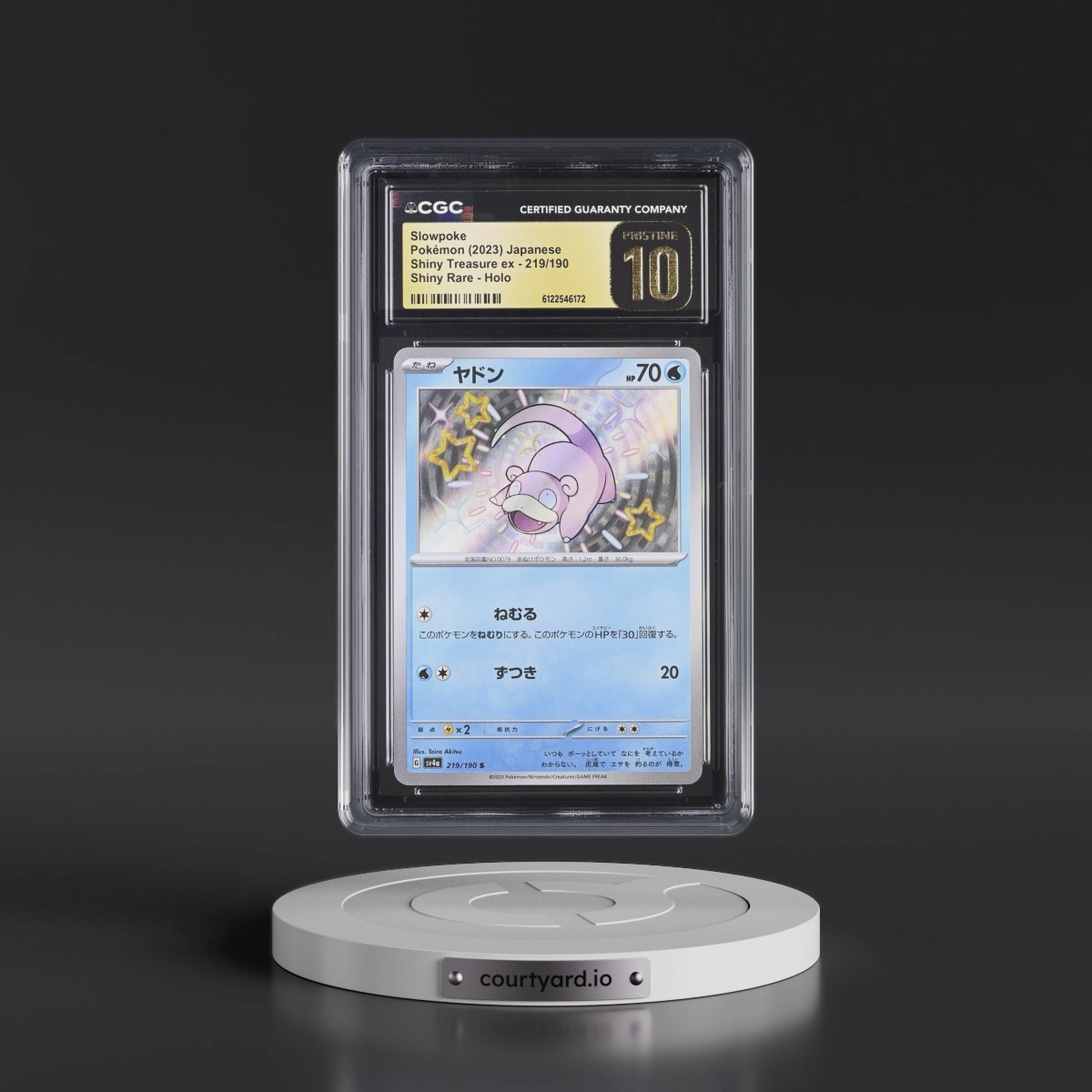 2023 Shiny Treasure ex #219/190 Slowpoke - Shiny Rare Holo (CGC 10 PRISTINE)