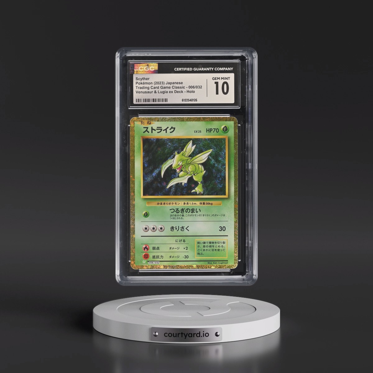 2023 Trading Card Game Classic - CLF, CLL, CLK #006/032 Scyther - Venusaur & Lugia ex Deck - CLF Holo (CGC 10 GEM MINT)