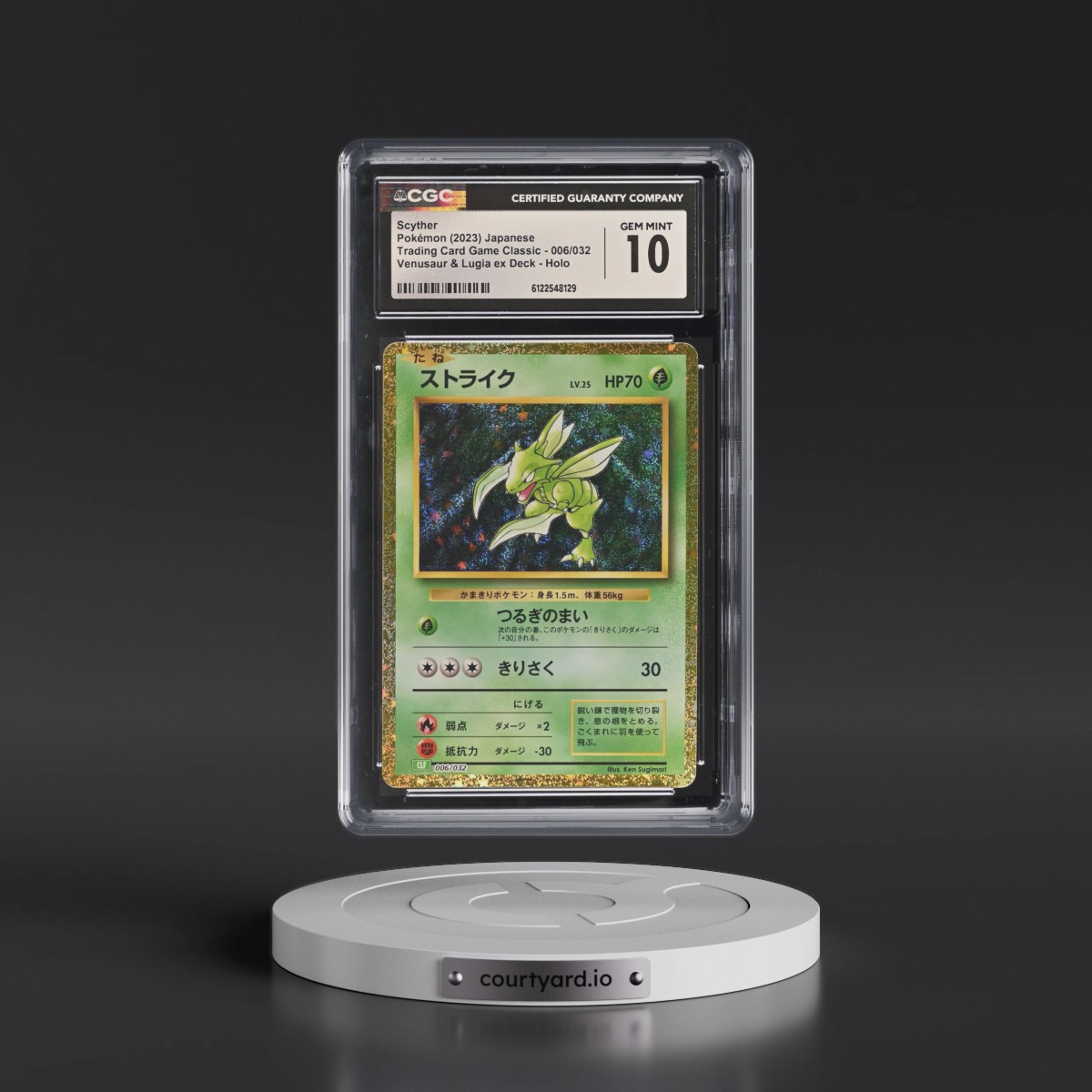 2023 Trading Card Game Classic - CLF, CLL, CLK #006/032 Scyther - Venusaur & Lugia ex Deck - CLF Holo (CGC 10 GEM MINT)