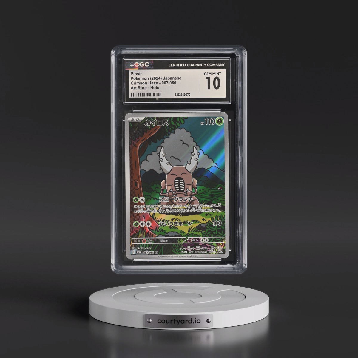 2024 Crimson Haze #067/066 Pinsir - Art Rare Holo (CGC 10 GEM MINT)