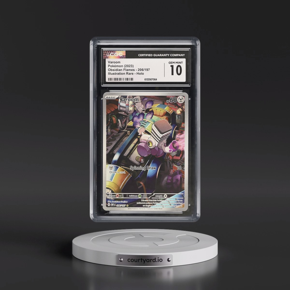 2023 Obsidian Flames - OBF EN #206/197 Varoom - Illustration Rare Holo (CGC 10 GEM MINT)