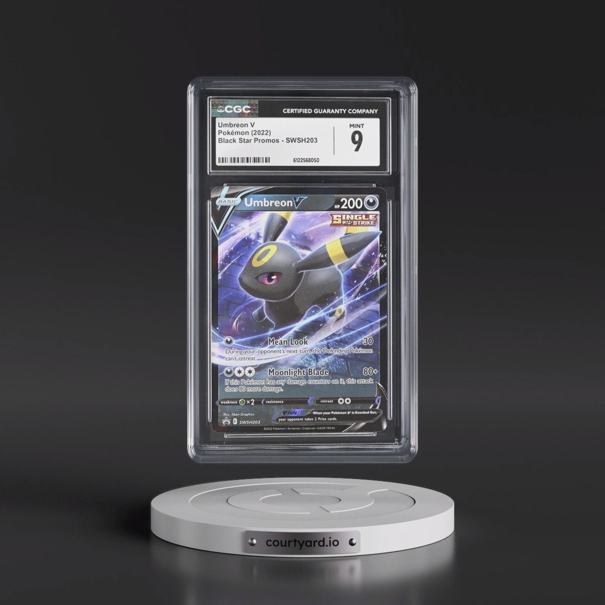 2017 Black Star Promos - Sword & Shield #SWSH203 Umbreon V - Holo (CGC 9 MINT)