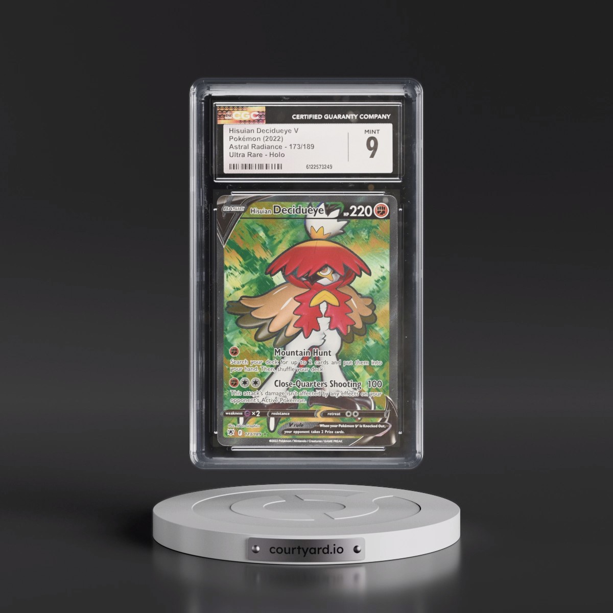 decidueye v pokemon card value Pokemon Hisuian Decidueye V 083/189 Astral Radiance Full Art Ultra Rare