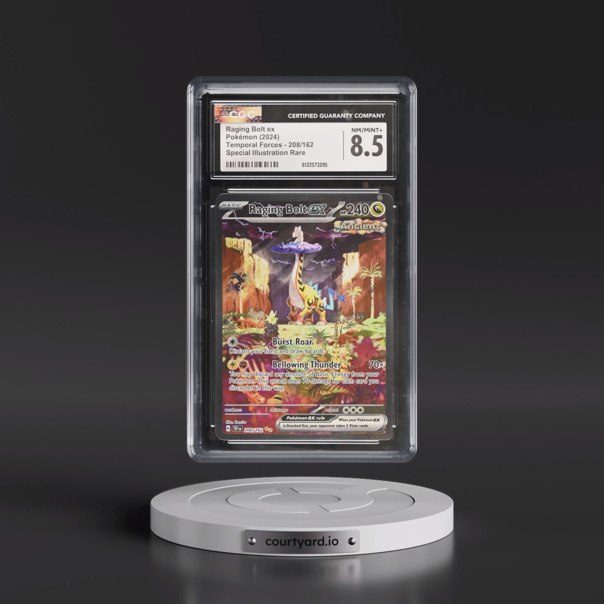 2023 Temporal Forces - TEF EN #208/162 Raging Bolt ex - Special Illustration Rare (Holo) (CGC 8.5 NM-MT+)