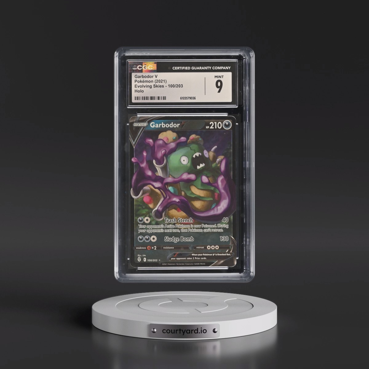 2021 Evolving Skies #100/203 Garbodor V - Holo (CGC 9 MINT)