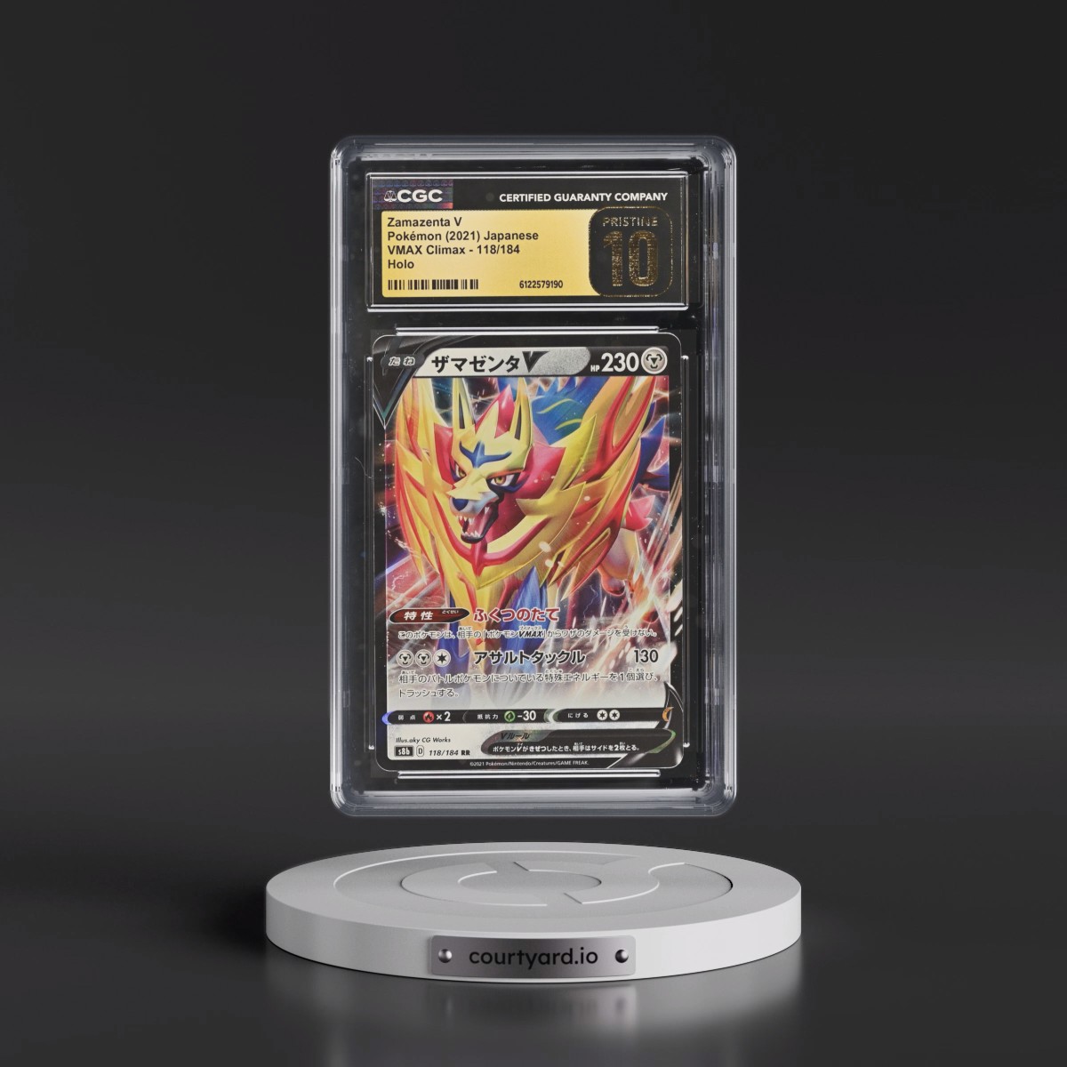 2021 VMAX Climax #118/184 Zamazenta V - Holo (CGC 10 PRISTINE)