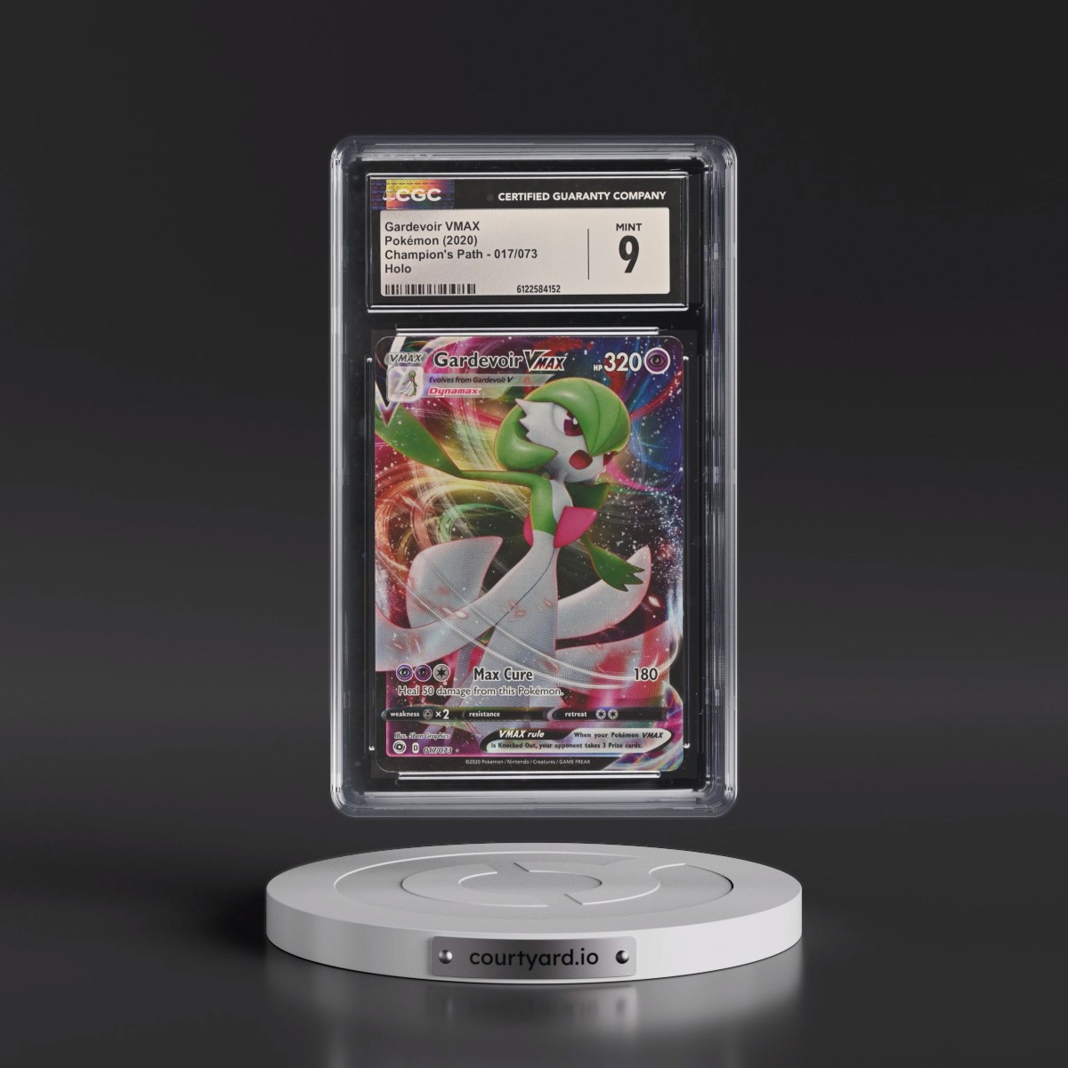 2020 Champion's Path #017/073 Gardevoir VMAX - Holo (CGC 9 MINT)